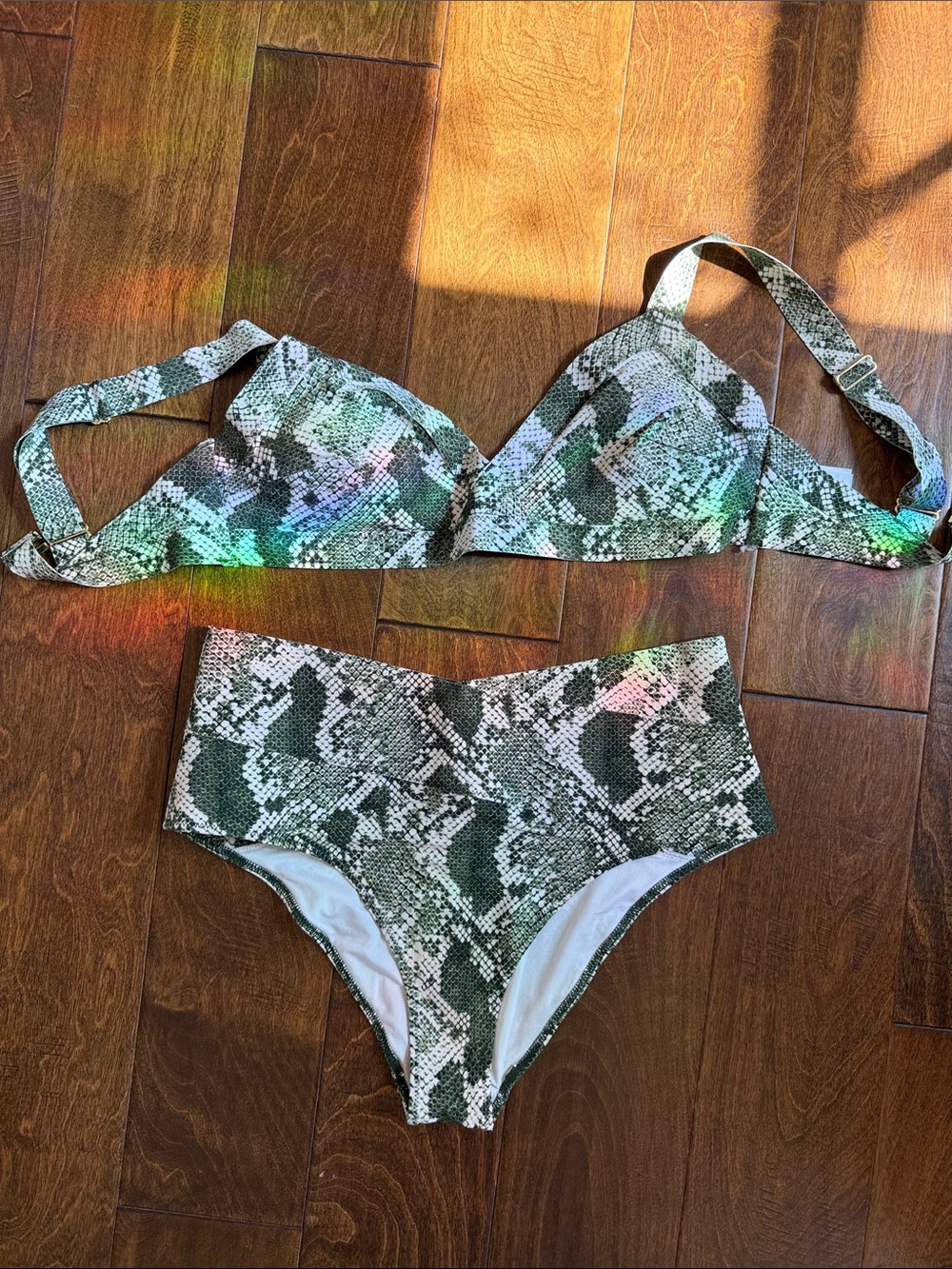 H&M snake print bikini